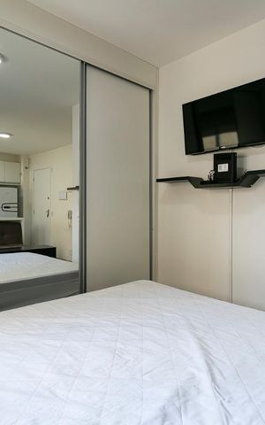 Studio para alugar com 26m², 1 quarto e sem vagaDormitório