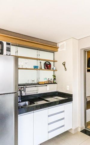 Studio à venda com 29m², 1 quarto e 1 vaga Studio à venda com 29m², 1 quarto e 1 vagaCozinha