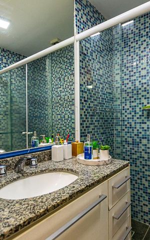 Apartamento à venda com 105m², 3 quartos e 2 vagas Apartamento à venda com 105m², 3 quartos e 2 vagasBanheiro da Suíte