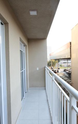 Studio à venda com 31m², 1 quarto e sem vagaVaranda