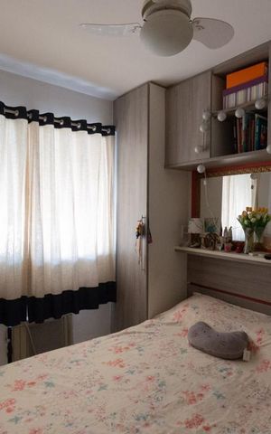 Apartamento à venda com 50m², 2 quartos e 1 vagaQuarto 1