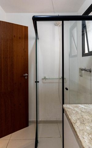 Apartamento para alugar com 75m², 1 quarto e 1 vaga Apartamento para alugar com 75m², 1 quarto e 1 vagaBanheiro