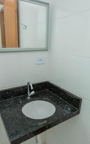 Studio à venda com 34m², 1 quarto e sem vaga Studio à venda com 34m², 1 quarto e sem vagaDetalhe banheiro