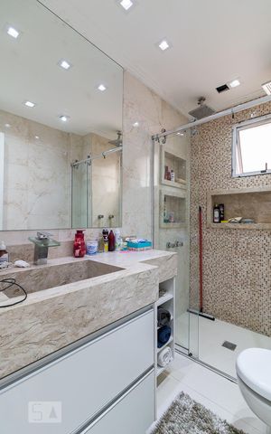 Apartamento à venda com 115m², 3 quartos e 2 vagasBanheiro quarto 3 suíte