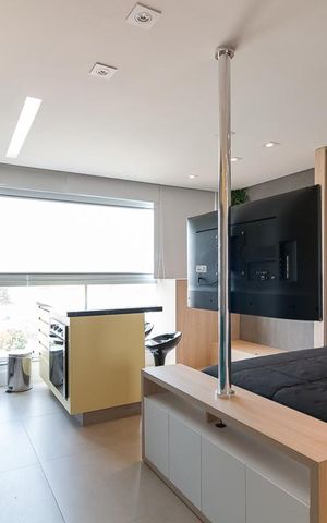 Studio para alugar com 28m², 1 quarto e 1 vagaSala e quarto