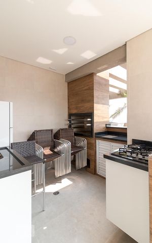 Studio para alugar com 28m², 1 quarto e 1 vagaChurrasqueira e terraço