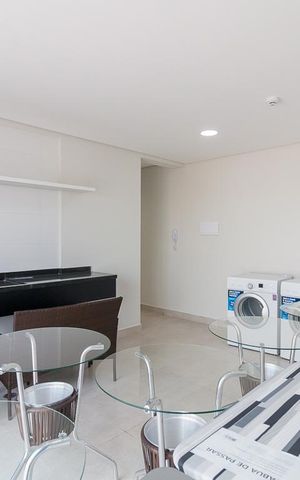Studio para alugar com 28m², 1 quarto e 1 vagaLavanderia