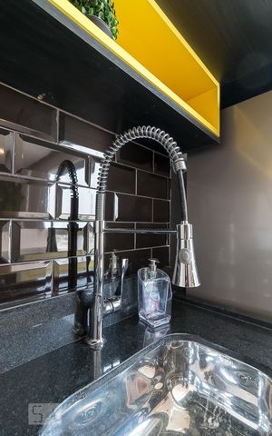 Studio para alugar com 28m², 1 quarto e 1 vagaCozinha - torneira gourmet