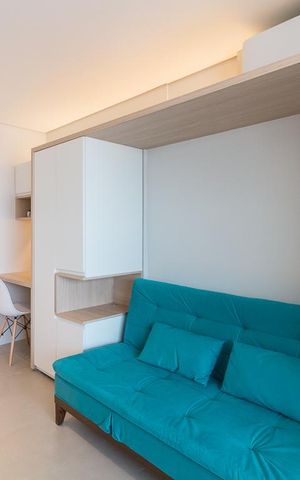 Studio para alugar com 28m², 1 quarto e 1 vagaSala