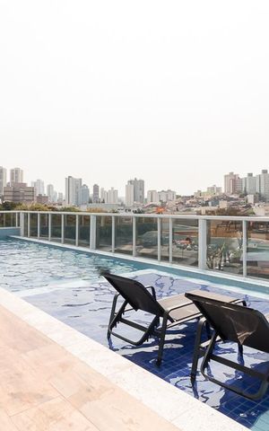 Studio para alugar com 28m², 1 quarto e 1 vagaPiscina - 4 andar