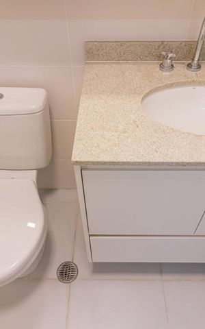 Studio para alugar com 26m², 1 quarto e sem vaga Studio para alugar com 26m², 1 quarto e sem vagaBanheiro