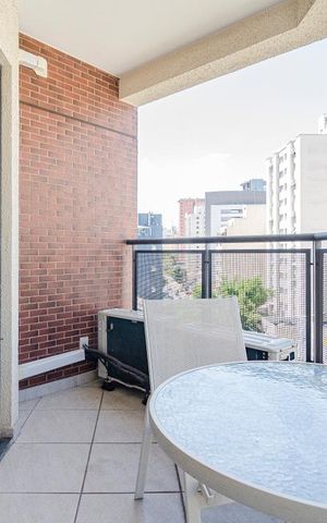 Studio para alugar com 31m², 1 quarto e 1 vaga Studio para alugar com 31m², 1 quarto e 1 vagaVaranda