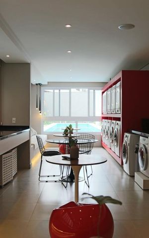Studio para alugar com 22m², 1 quarto e sem vagaLavanderia
