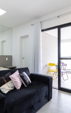 Studio para alugar com 32m², 1 quarto e 1 vaga Studio para alugar com 32m², 1 quarto e 1 vagaQuarto