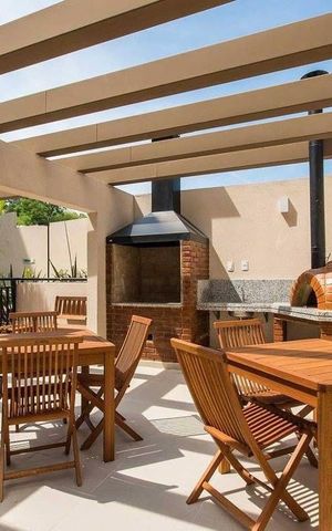 Apartamento à venda com 44m², 2 quartos e 1 vagaChurrasqueira