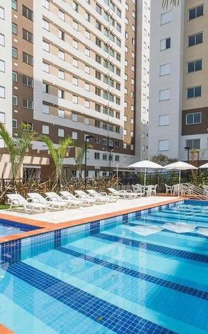 Apartamento à venda com 44m², 2 quartos e 1 vagaPiscina