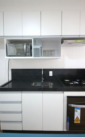 Apartamento à venda com 37m², 1 quarto e sem vagaCozinha 
