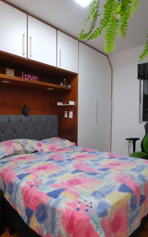 Apartamento à venda com 55m², 2 quartos e 1 vagaQuarto Suíte