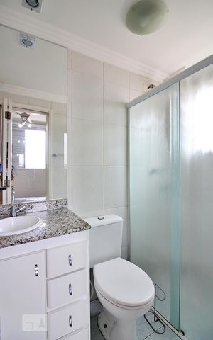 Apartamento para alugar com 110m², 3 quartos e 1 vagaBanheiro da Suíte