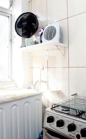 Studio à venda com 32m², 1 quarto e sem vagaCozinha + Área de Serviço