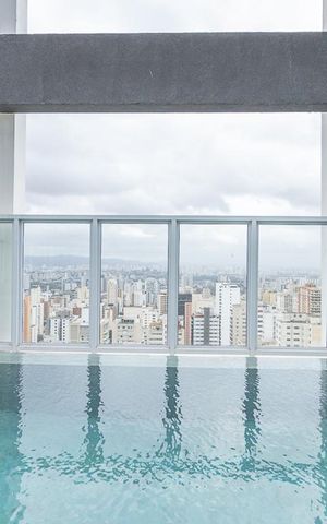 Studio à venda com 25m², 1 quarto e sem vagaÁrea comum - Piscina