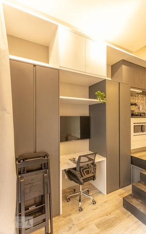 Studio à venda com 25m², 1 quarto e sem vagaSala