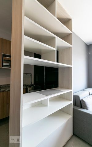 Apartamento à venda com 36m², 1 quarto e 1 vagaCozinha - Estante