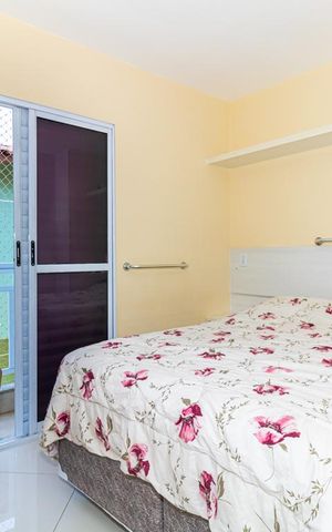 Casa de condomínio para alugar com 110m², 3 quartos e 2 vagasSuíte