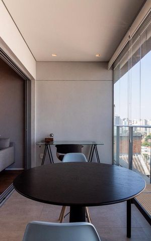 Studio para alugar com 44m², 1 quarto e 1 vaga Studio para alugar com 44m², 1 quarto e 1 vagaVaranda