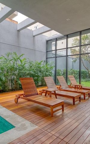 Studio para alugar com 44m², 1 quarto e 1 vaga Studio para alugar com 44m², 1 quarto e 1 vagaPiscina
