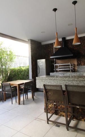 Apartamento para alugar com 35m², 1 quarto e 1 vagaChurrasqueira