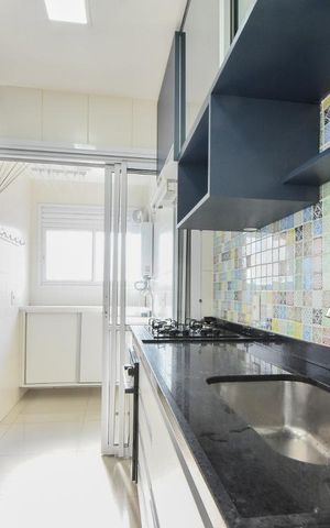 Apartamento à venda com 51m², 1 quarto e 1 vagaCozinha