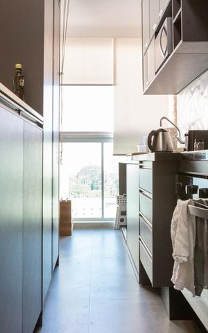 Studio para alugar com 35m², 1 quarto e 1 vaga Studio para alugar com 35m², 1 quarto e 1 vagaCozinha
