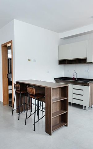 Apartamento à venda com 44m², 2 quartos e sem vaga Apartamento à venda com 44m², 2 quartos e sem vagaSala e cozinha