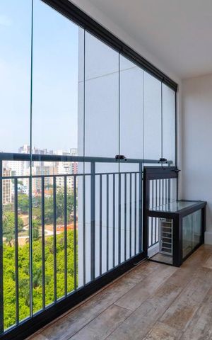 Apartamento à venda com 37m², 1 quarto e 1 vagaVaranda