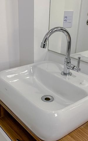 Apartamento à venda com 35m², 1 quarto e 1 vagaDetalhe Banheiro