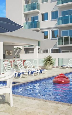 Apartamento à venda com 44m², 2 quartos e 1 vaga Apartamento à venda com 44m², 2 quartos e 1 vagaÁrea comum - Piscina