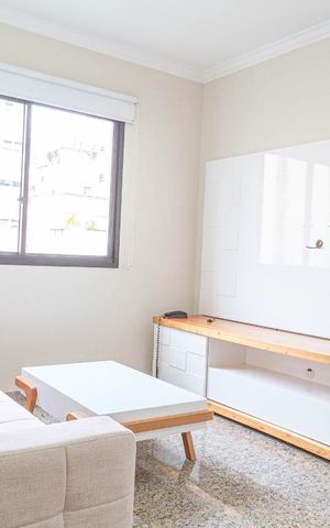 Apartamento à venda com 32m², 1 quarto e 1 vaga Apartamento à venda com 32m², 1 quarto e 1 vagaSala