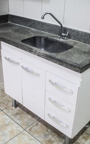 Studio à venda com 36m², 1 quarto e sem vaga Studio à venda com 36m², 1 quarto e sem vagaCozinha - Armários