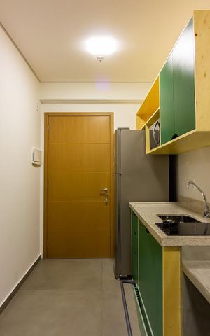 Studio para alugar com 32m², 1 quarto e 1 vaga Studio para alugar com 32m², 1 quarto e 1 vagaCozinha