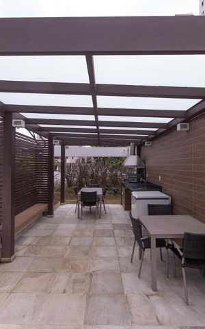Studio para alugar com 55m², 1 quarto e 2 vagas Studio para alugar com 55m², 1 quarto e 2 vagasChurrasqueira