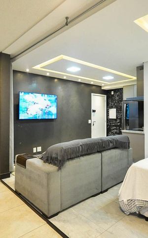 Studio para alugar com 37m², 1 quarto e 1 vaga Studio para alugar com 37m², 1 quarto e 1 vagaSala