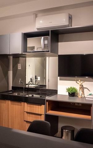 Studio para alugar com 24m², 1 quarto e sem vagaStudio