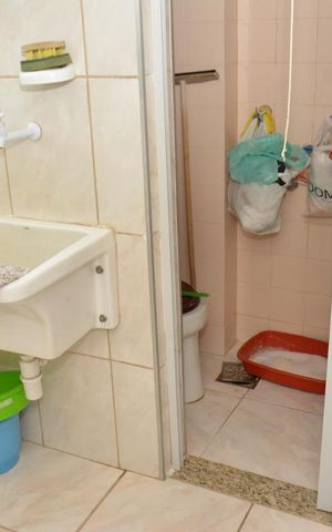 Apartamento à venda com 60m², 2 quartos e 1 vagaBanheiro dos fundos