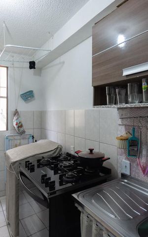 Apartamento à venda com 44m², 2 quartos e 1 vagaCozinha e Área de Serviço