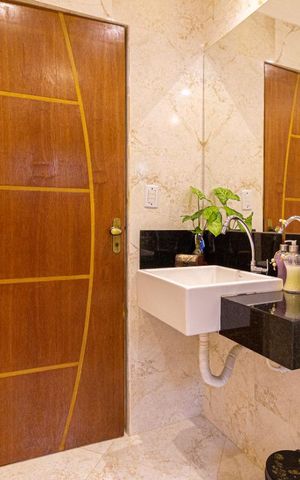 Casa à venda com 125m², 3 quartos e 3 vagas Casa à venda com 125m², 3 quartos e 3 vagasBanheiro 1