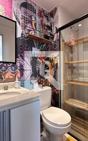 Apartamento à venda com 96m², 2 quartos e 2 vagasBanheiro Social