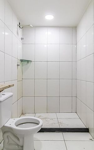 Studio para alugar com 25m², 1 quarto e sem vaga Studio para alugar com 25m², 1 quarto e sem vagaBanheiro
