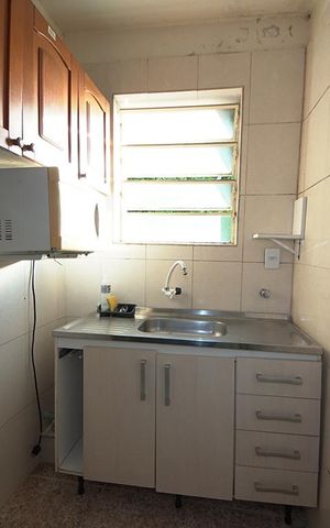 Studio à venda com 32m², 1 quarto e sem vagaCozinha e Área de Serviço