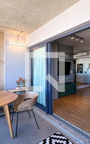 Studio para alugar com 45m², 1 quarto e 1 vagaVaranda